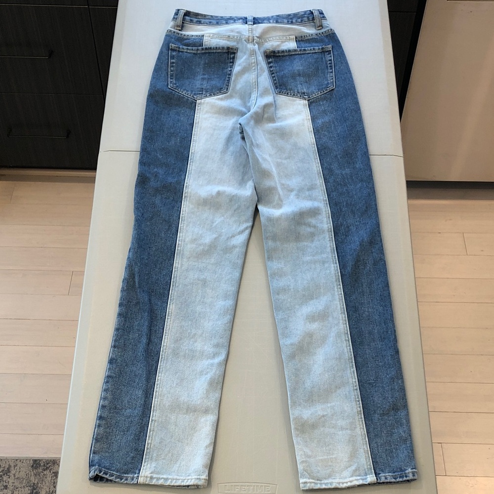 PacSun High Rise Two Tone Straight Leg Jeans ~ size 27 (size 4) - Picture 4 of 14